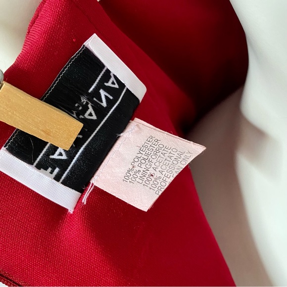 PROM Red Satin Gown with Sweetheart Neckline - Picture 8 of 9